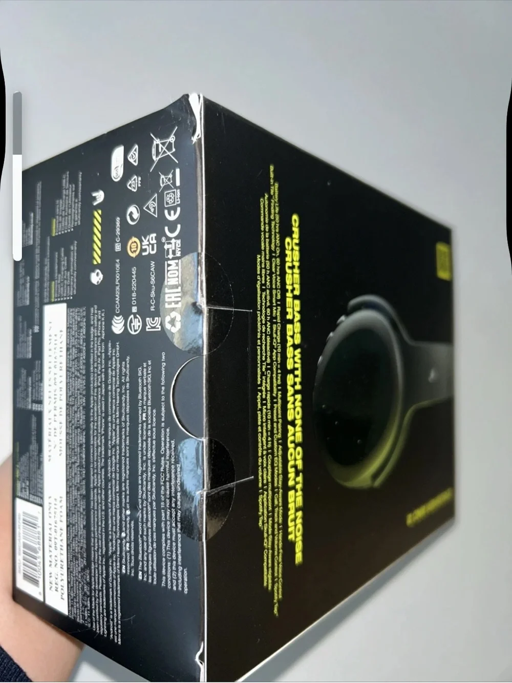 Skullcandy Crusher ANC 2 Wireless Bluetooth Headphones Black, Noise-Cancelling